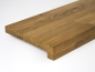 Preview: Window sill Oak Select Natur A/B 26 mm, finger joint lamella, hard wax oil nature, with overhang